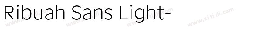 Ribuah Sans Light字体转换